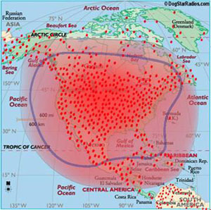 MLB700 Extended Coverage Map